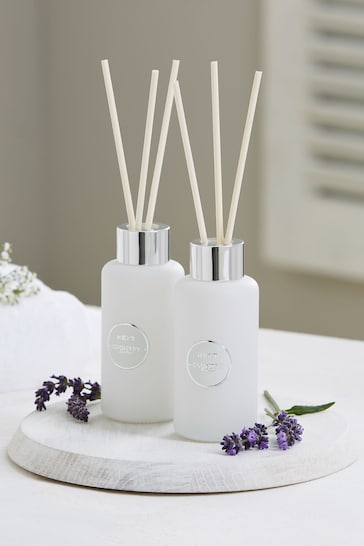 Country Luxe Spa Retreat Lavender & Geranium Fragranced Reed Set Of Diffuser