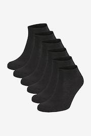 Black 6 Pack Trainer Socks - Image 2 of 4