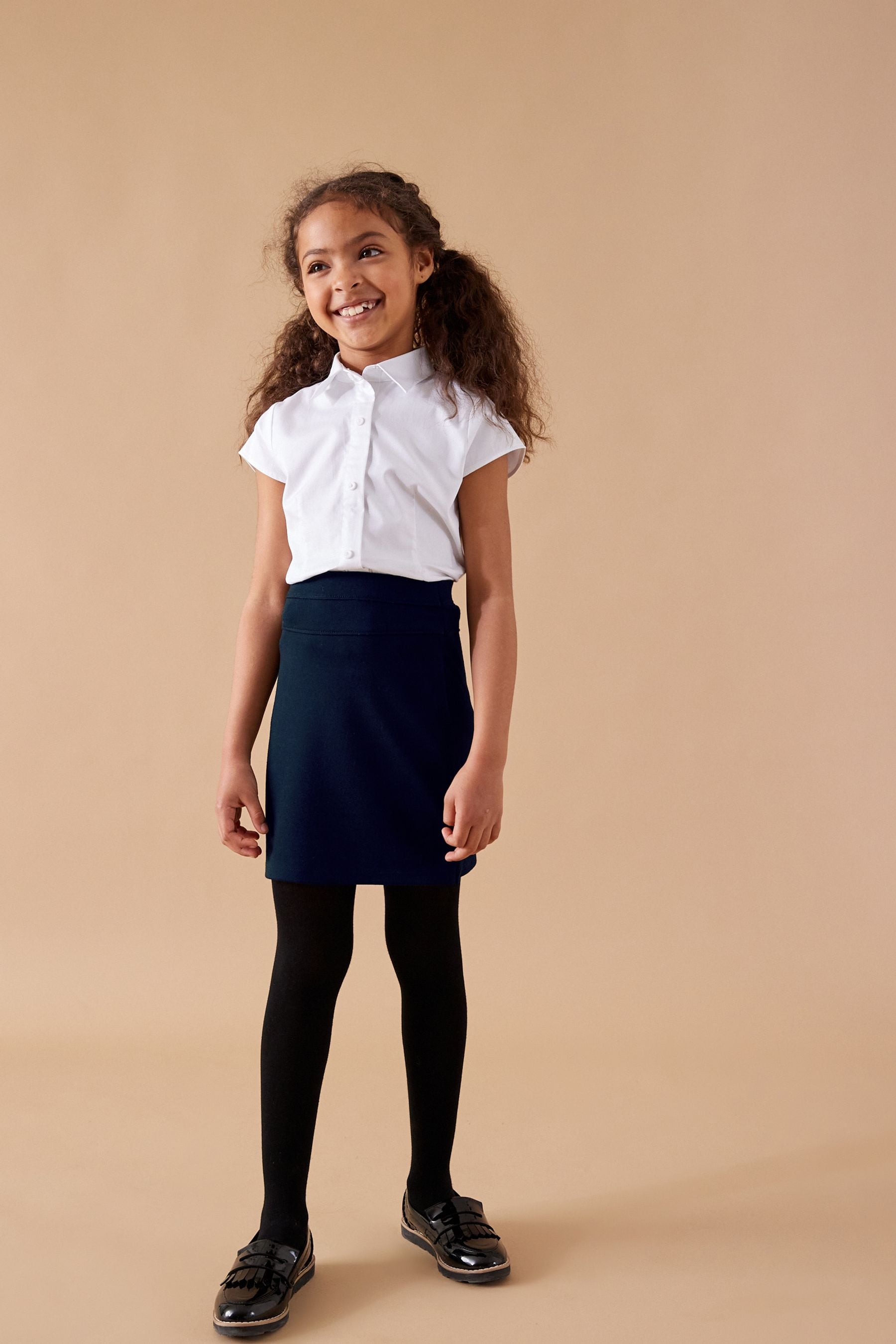Ladies navy blue pencil skirt outlet