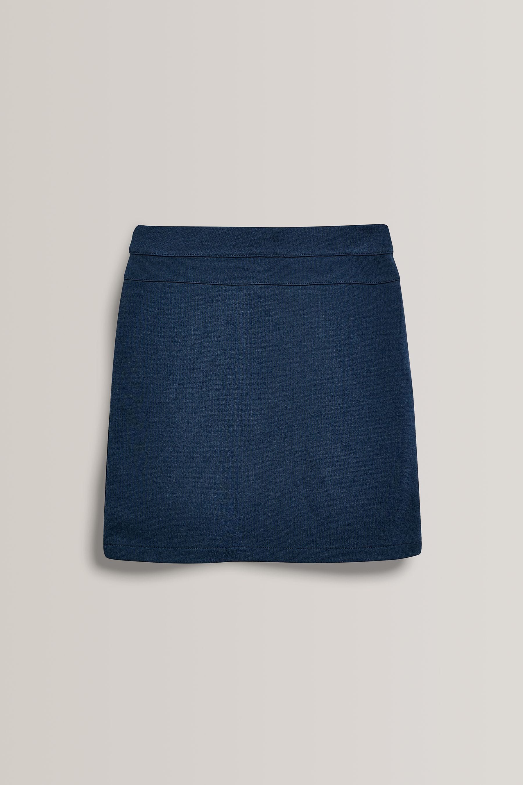Navy Blue Jersey Stretch Pull On Pencil Skirt 3 18yrs