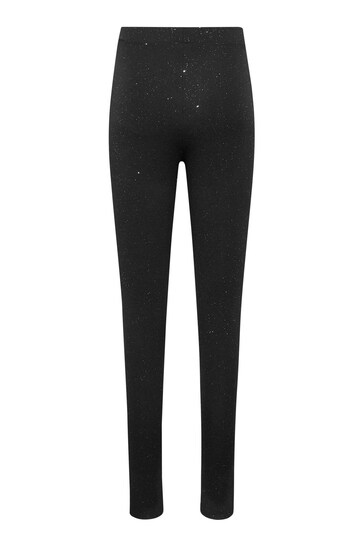 Women's Glitter Split Hem Leggings