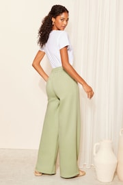 Friends Like These Green Wide Leg Jersey Co-Ord Trousers - Image 4 of 4