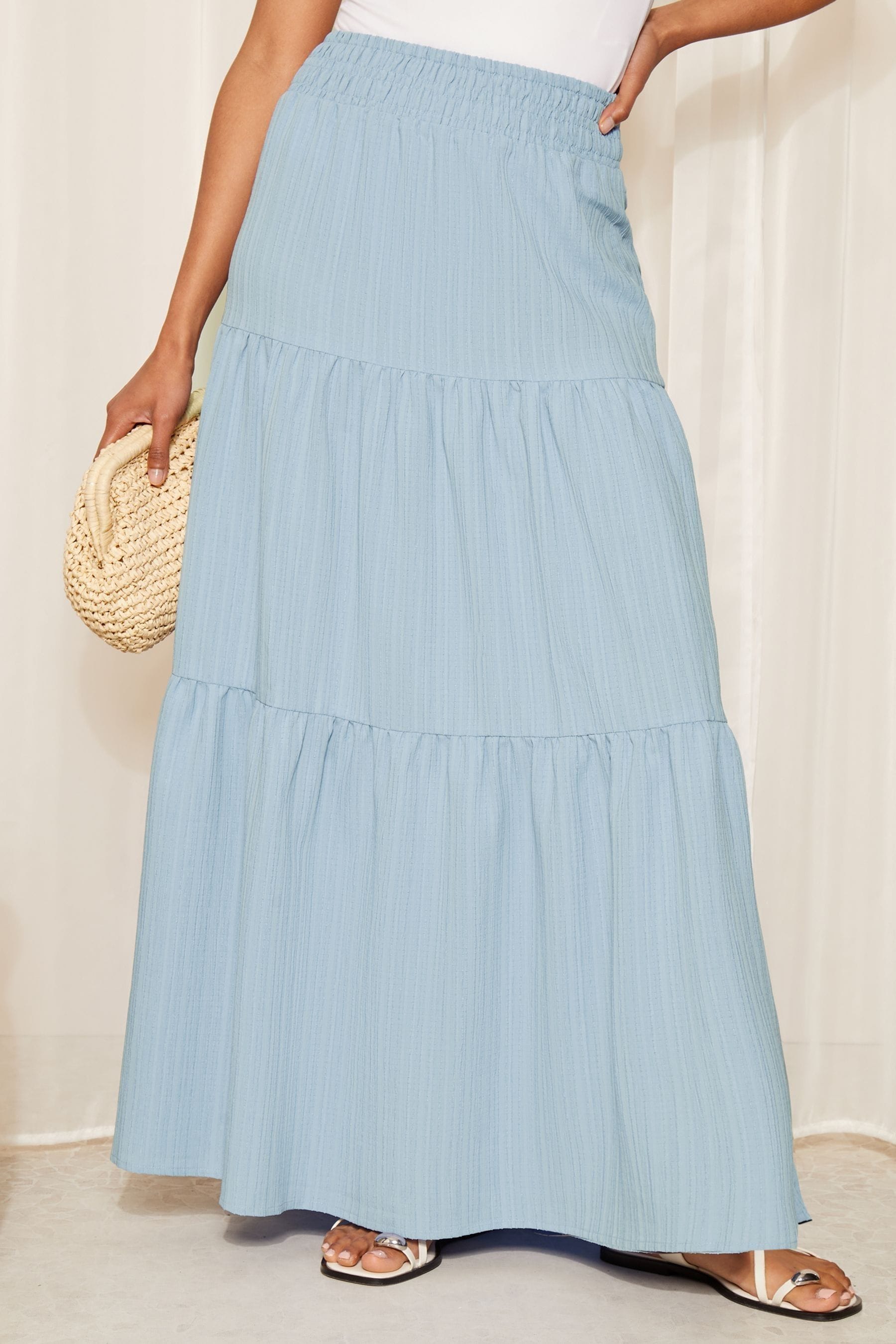Boho maxi skirt jersey 2025