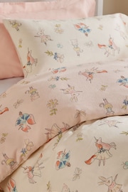 Pink Pretty Woodland Supersoft Brushed Cotton Duvet Cover and Pillowcase Set - Image 2 of 7