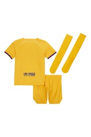 Nike Orange Barcelona Fourth 2023-24 Stadium Kit Little Kids - Image 2 of 3