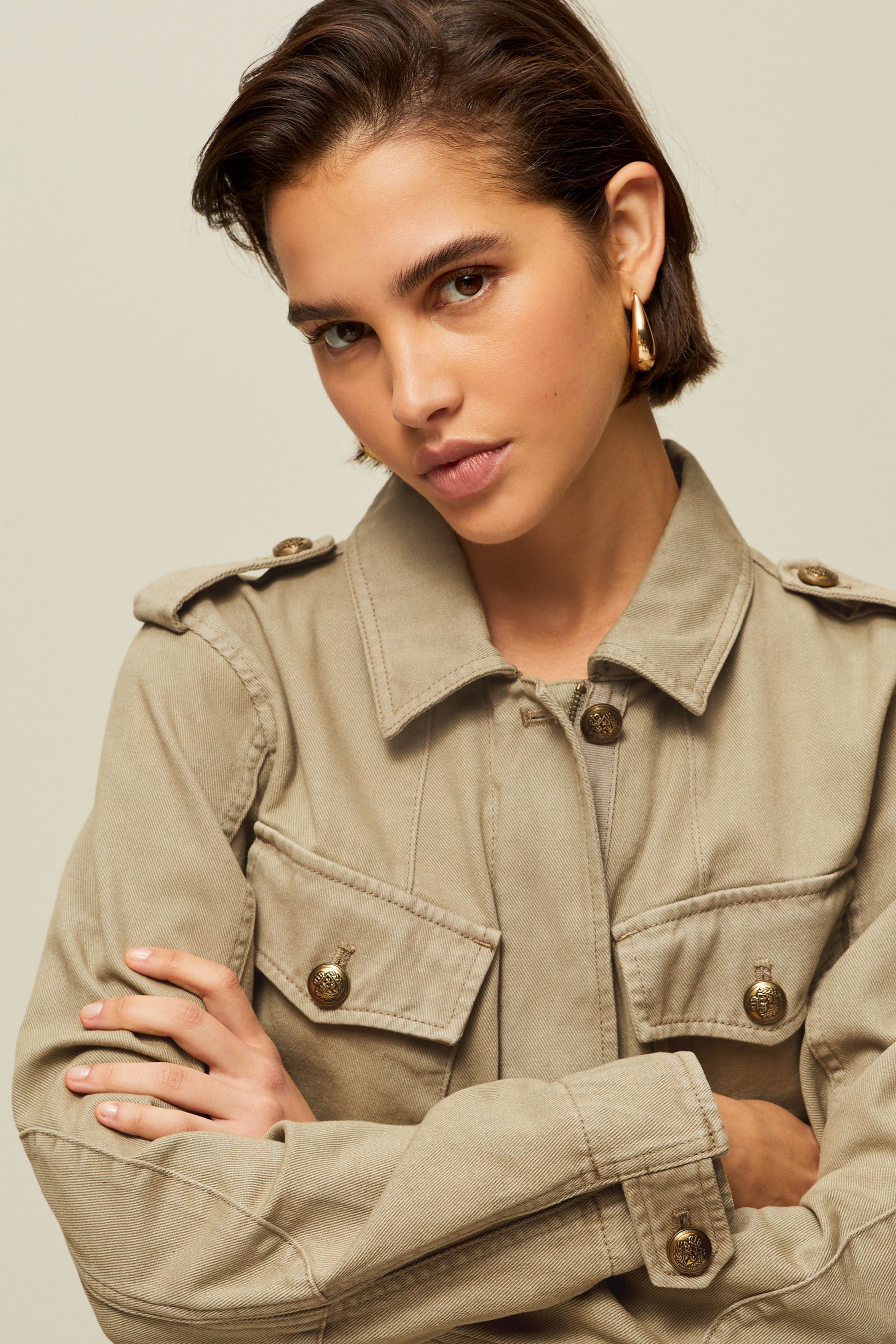 Kaufe Sie Khakigrun 100 Cotton Utility Jacket bei Next Deutschland