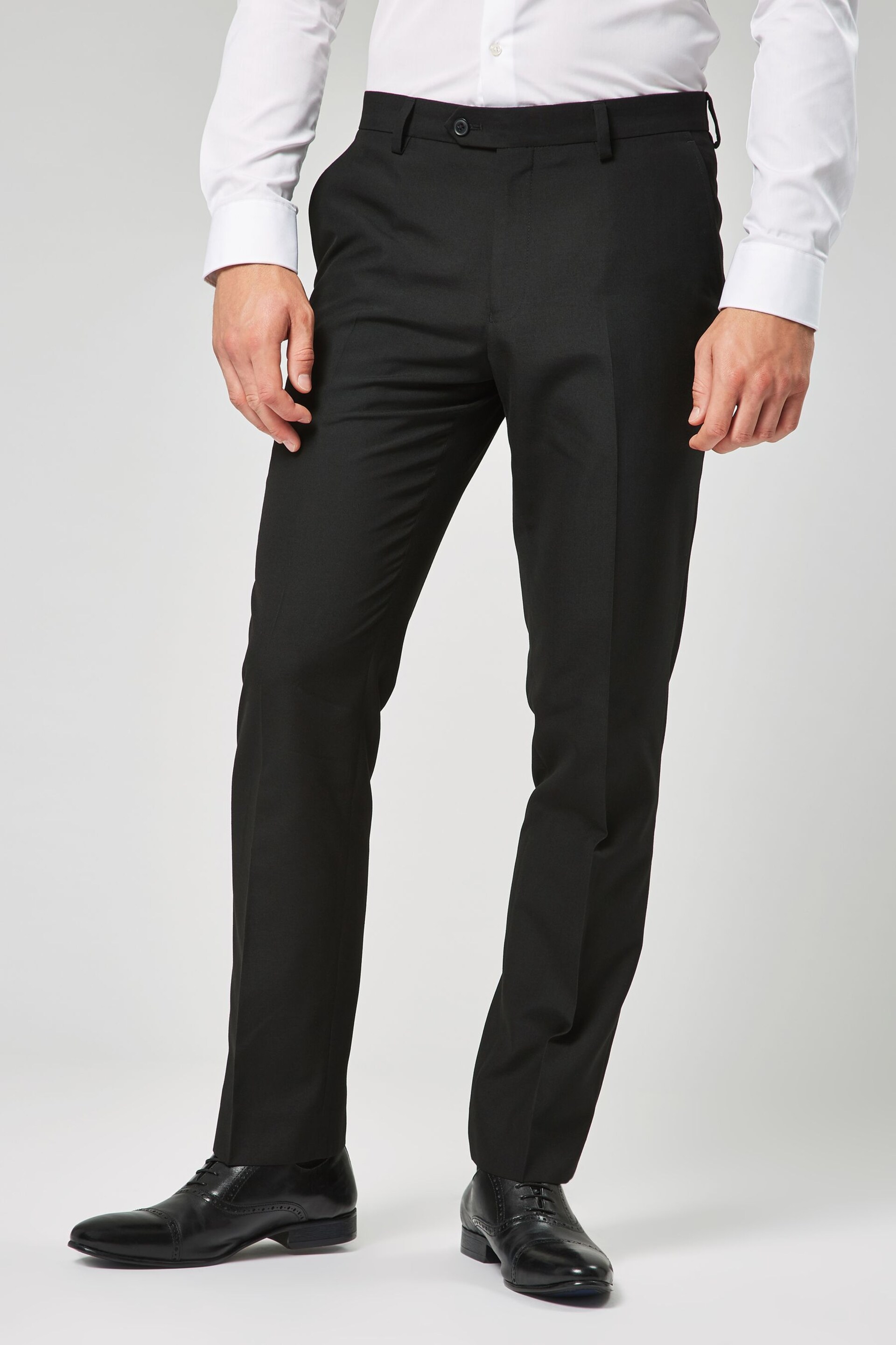 Black Tailored Suit Trousers - Image 1 of 8
