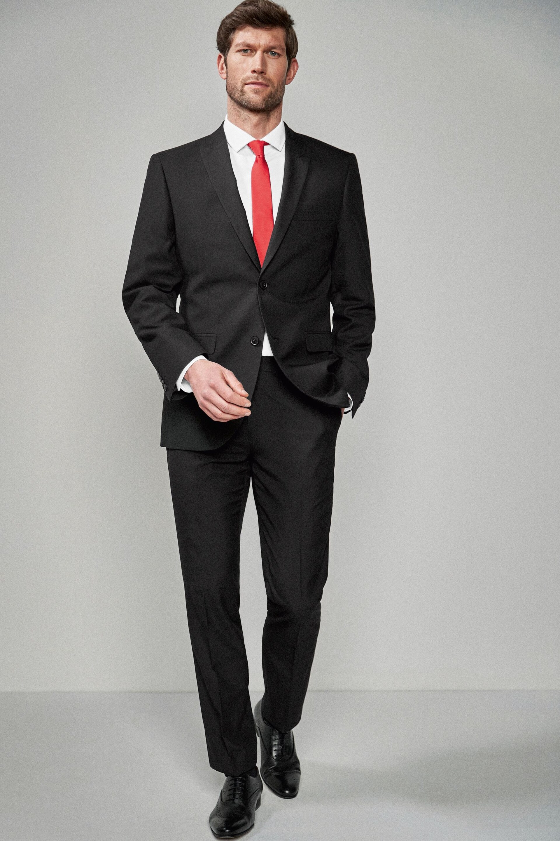 Black Tailored Suit Trousers - Image 2 of 8