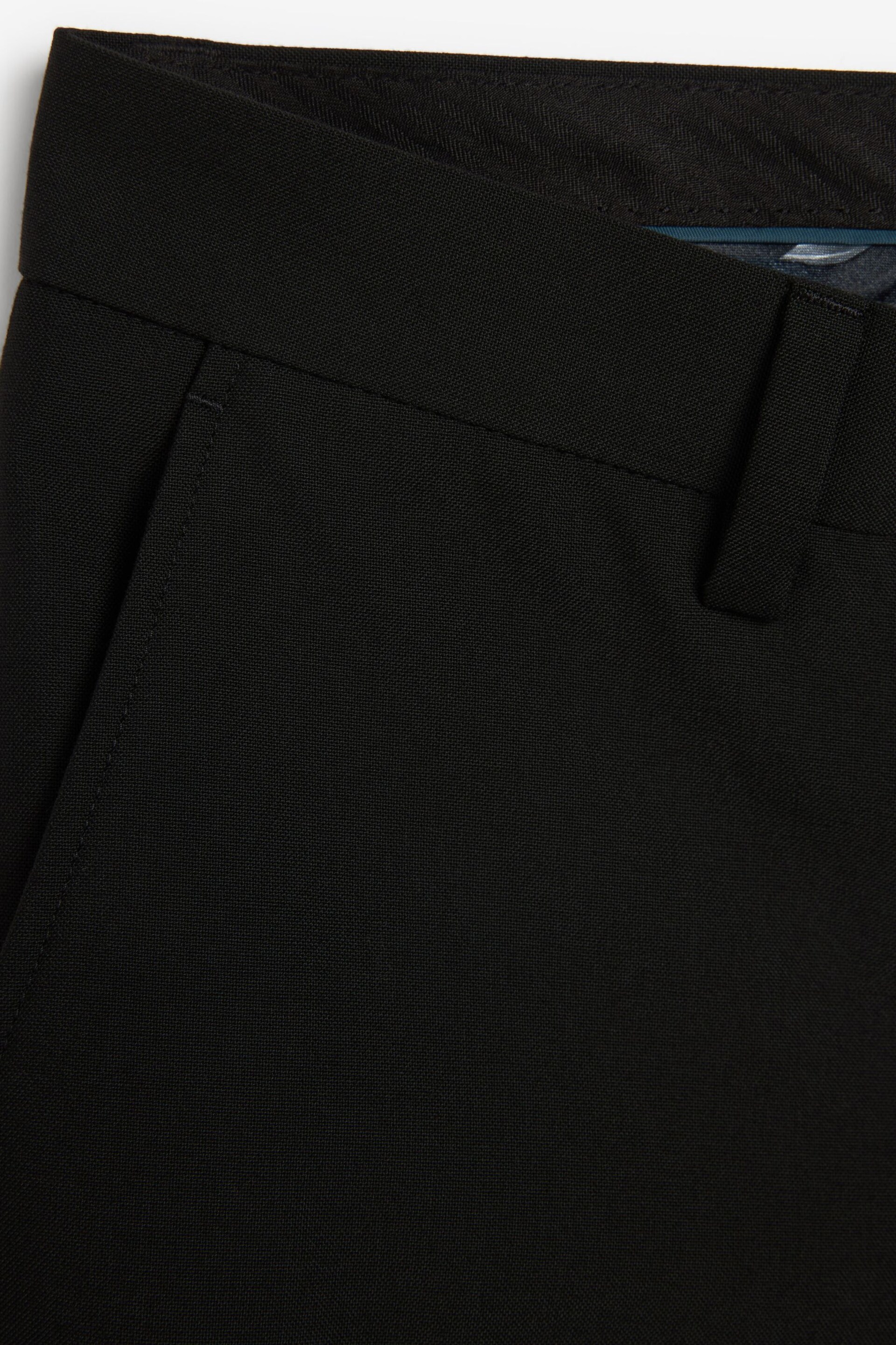 Black Tailored Suit Trousers - Image 7 of 8