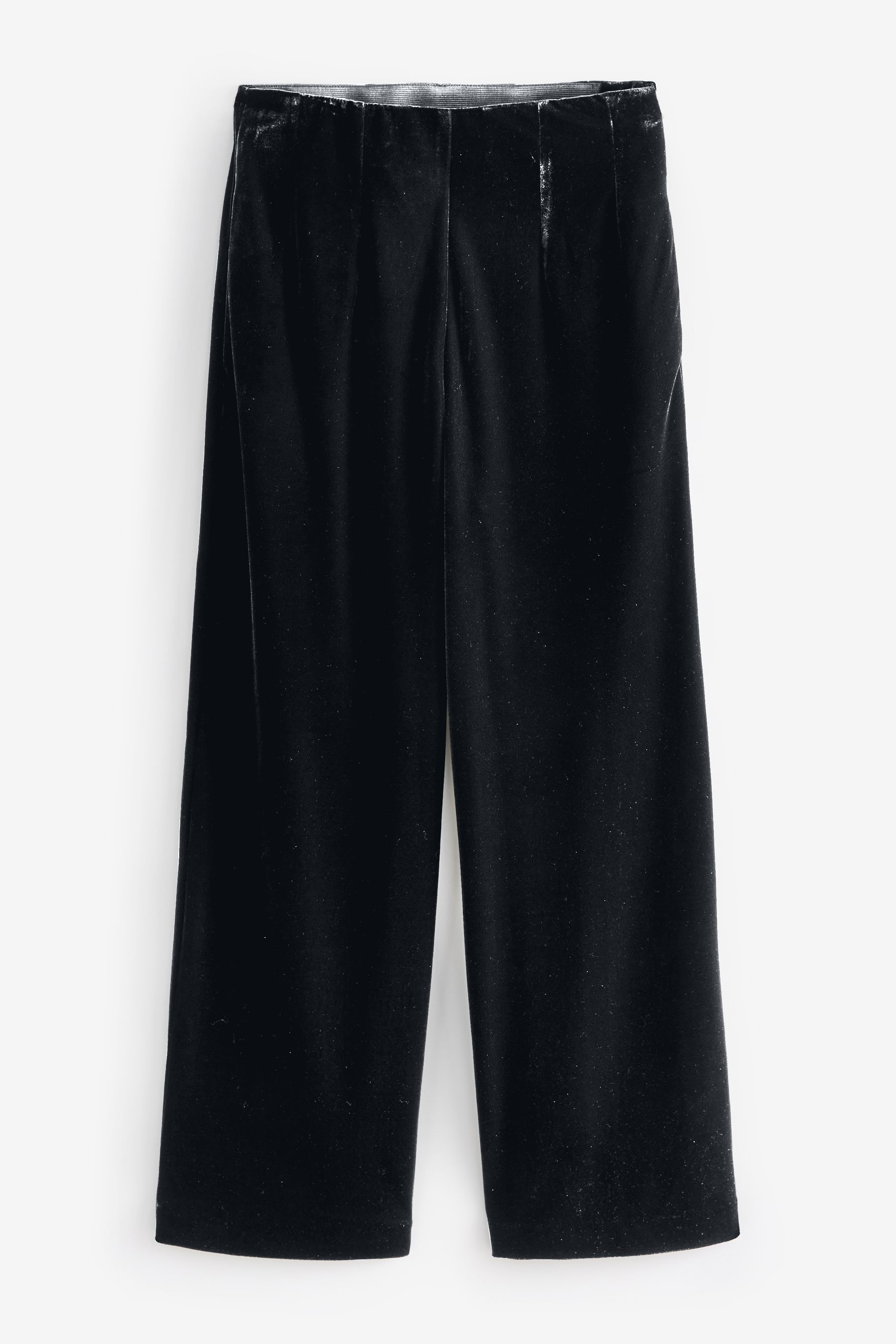 Next black velvet trousers on sale