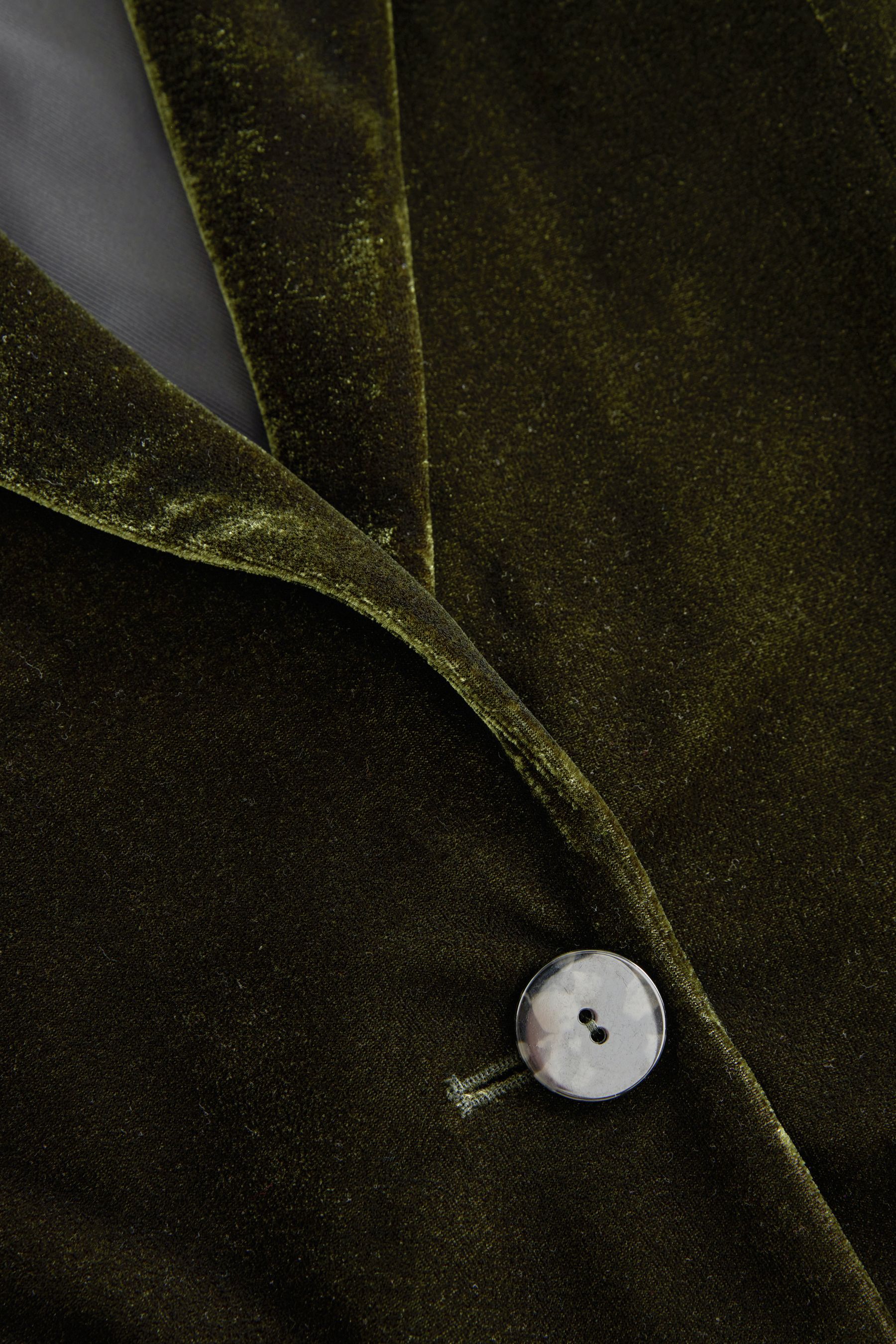 Next green velvet suit on sale