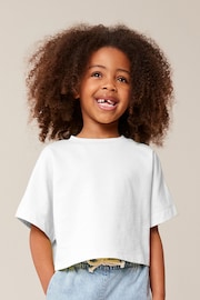 White Boxy T-Shirt (3-16yrs) - Image 2 of 6