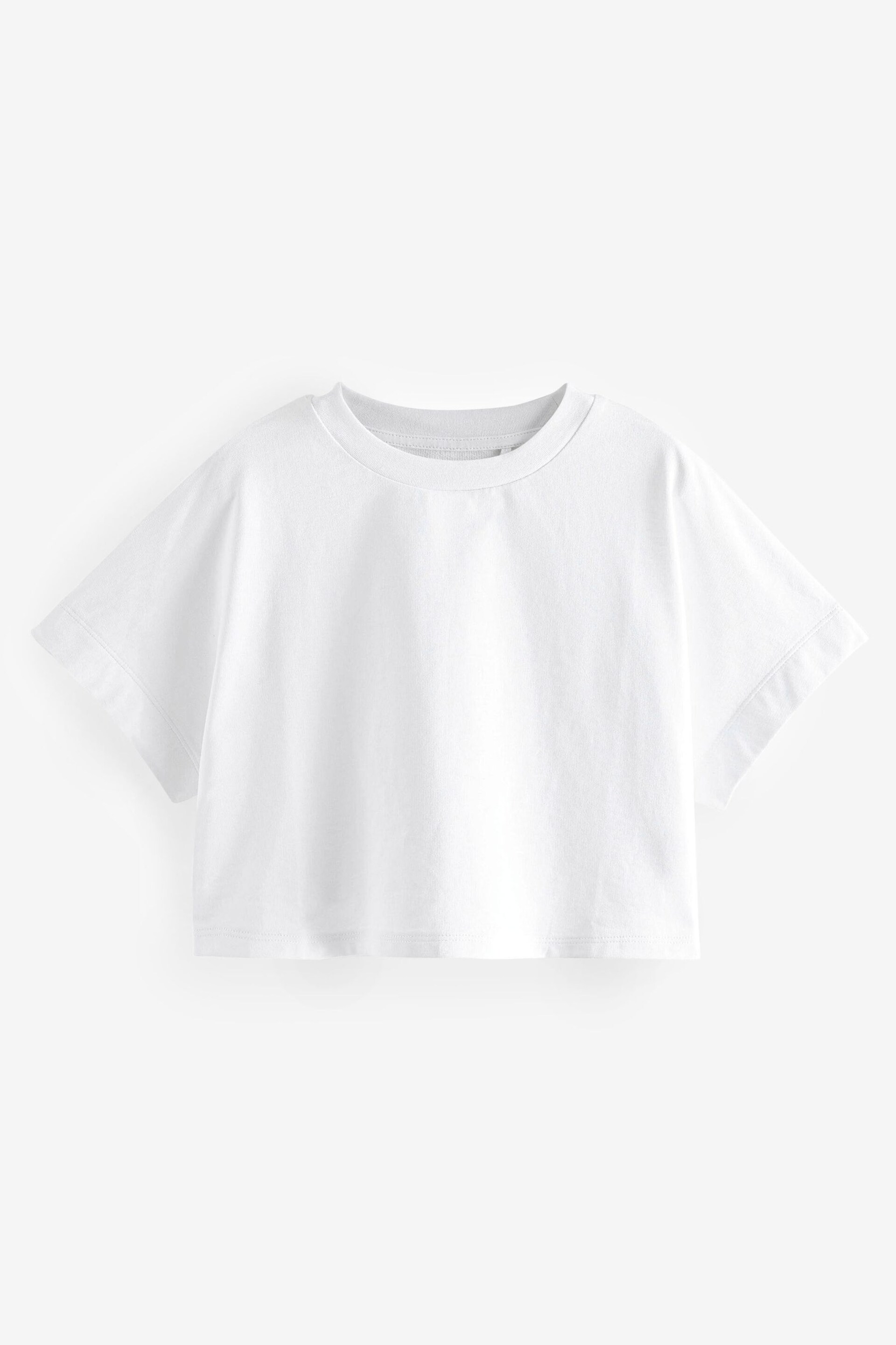 White Boxy T-Shirt (3-16yrs) - Image 4 of 6
