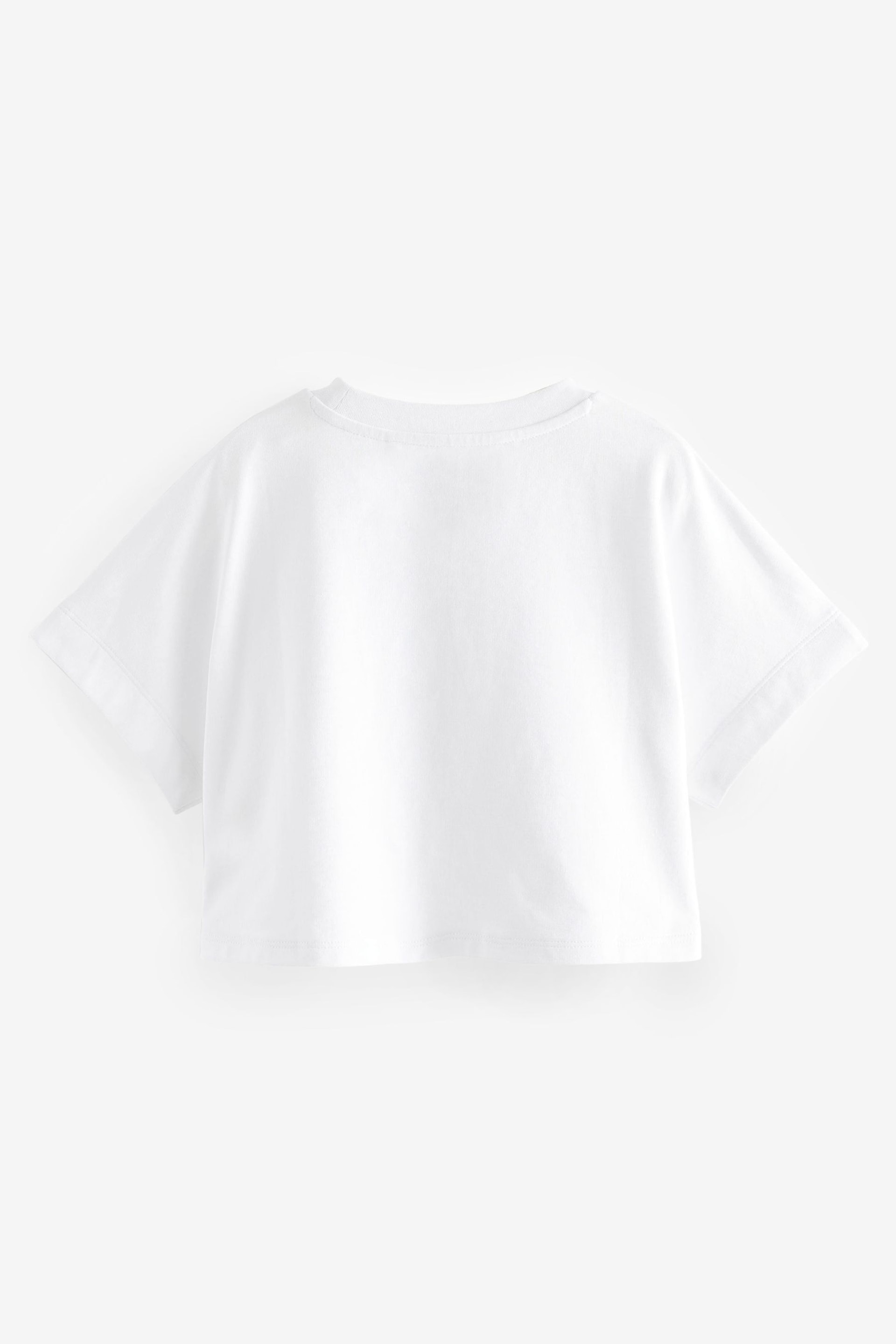 White Boxy T-Shirt (3-16yrs) - Image 5 of 6