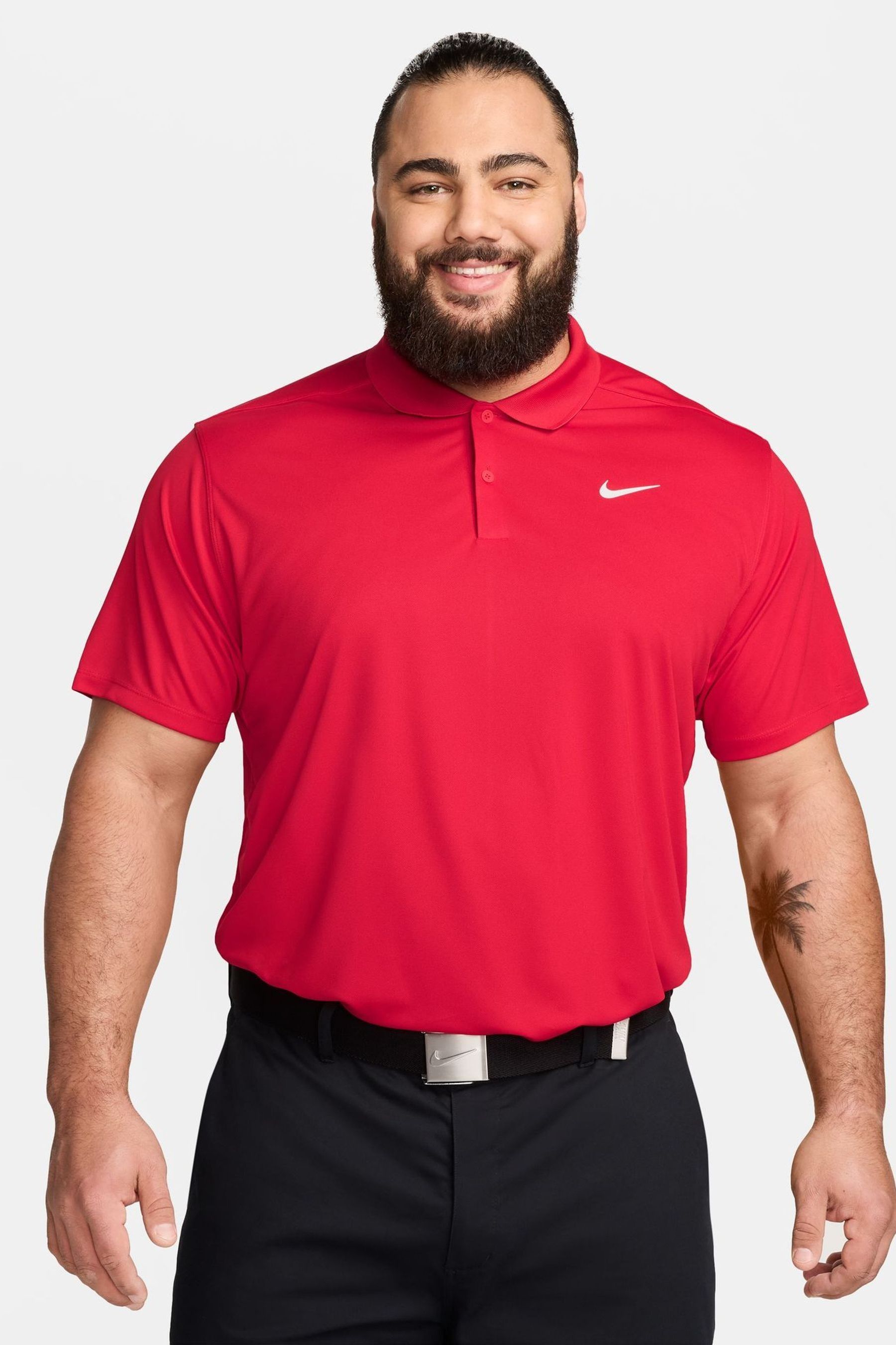 Buy Nike University Red Dri FIT Victory Golf Polo Shirt from Next Luxembourg