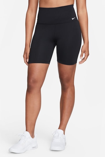 Nike Black Dri-FIT One High-Waisted 7" Biker Shorts