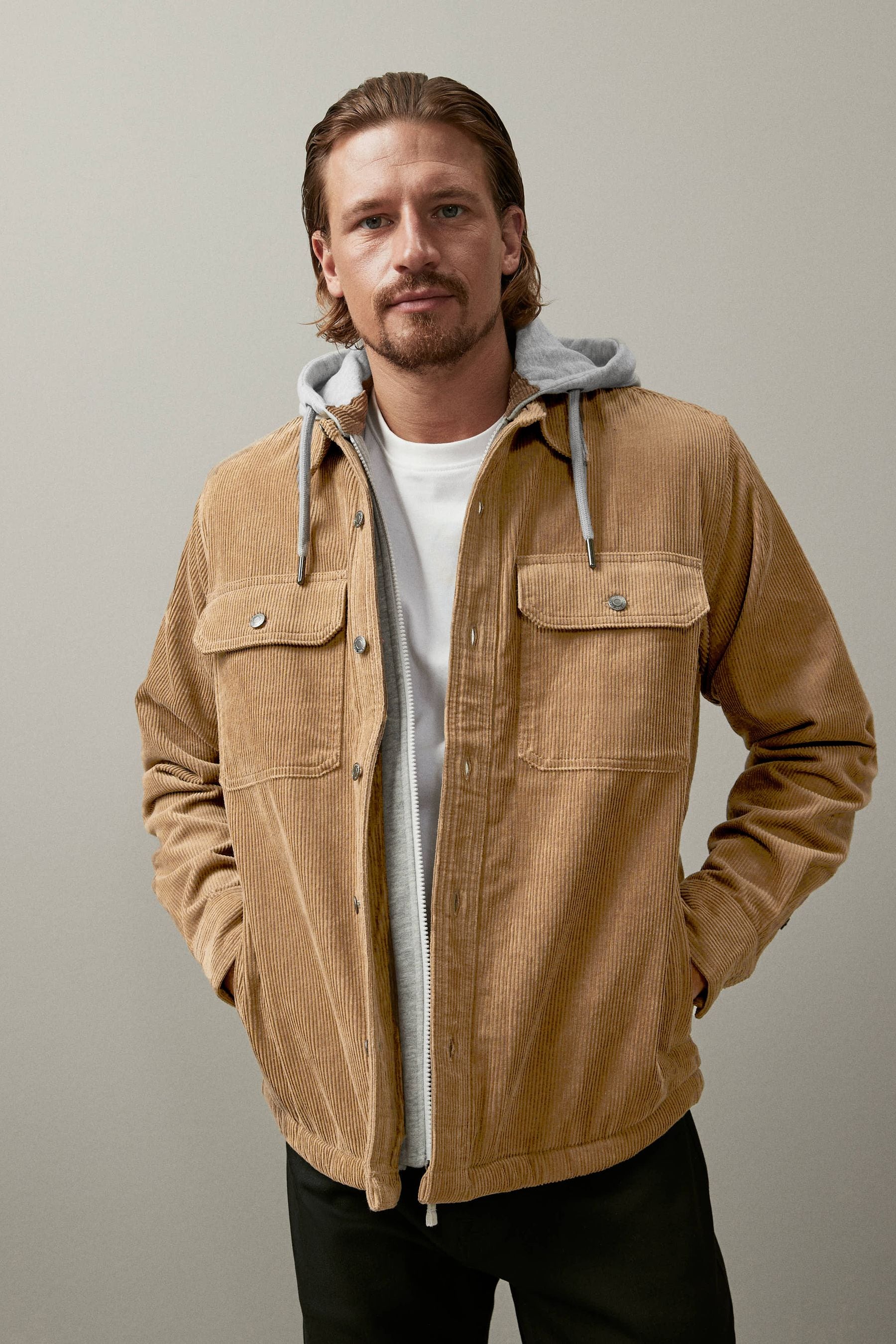 Cord borg lined discount jacket