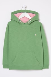 FatFace Green Grow Flow Zip Through Hoodie - Image 3 of 5