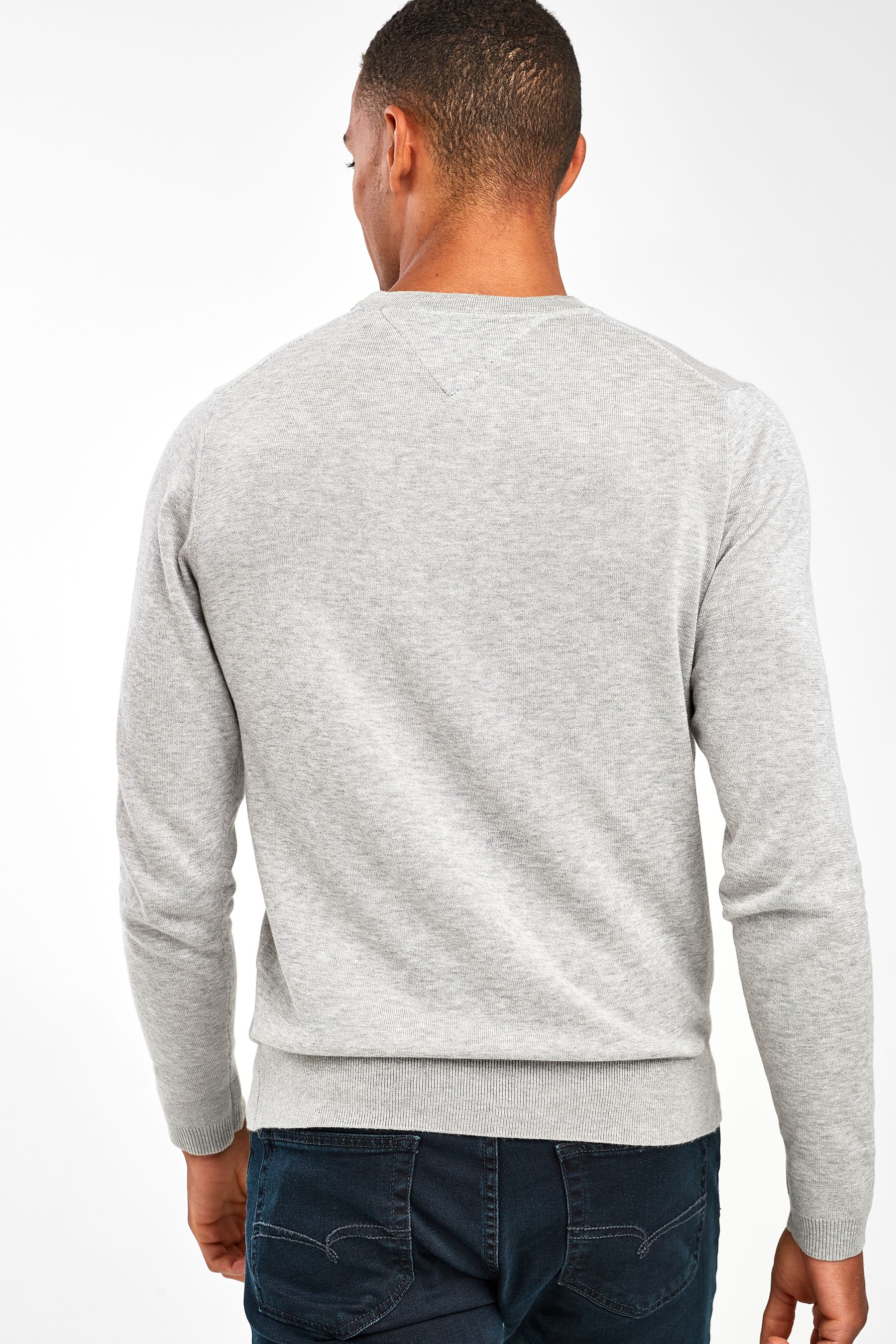 Tommy hilfiger cotton silk crew neck sale