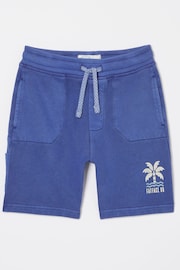 FatFace Blue Eddie Sweat Shorts - Image 4 of 4