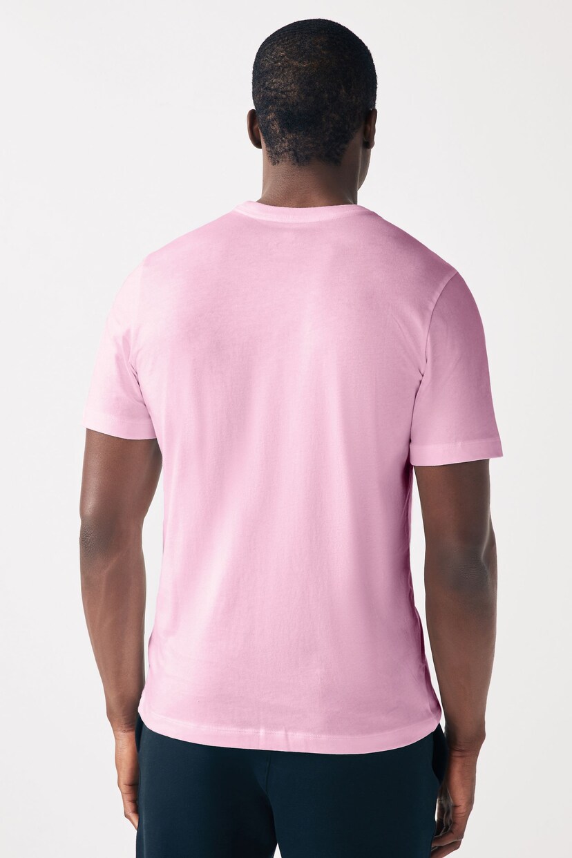 Nike Pale Pink Club T-Shirt - Image 5 of 8