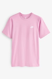 Nike Pale Pink Club T-Shirt - Image 7 of 8