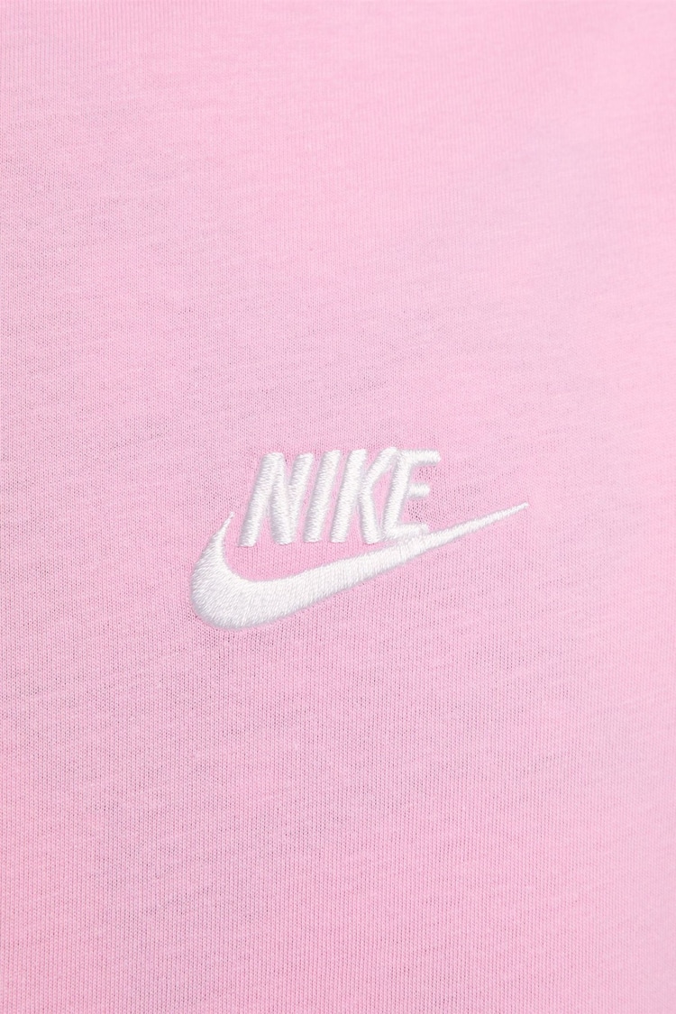 Nike Pale Pink Club T-Shirt - Image 8 of 8