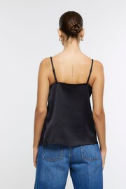 River Island Black Lace Trim Cami Top - Image 2 of 4