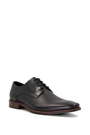 Dune London Black Stoney Embossed Detail Derby Shoes - Image 3 of 7