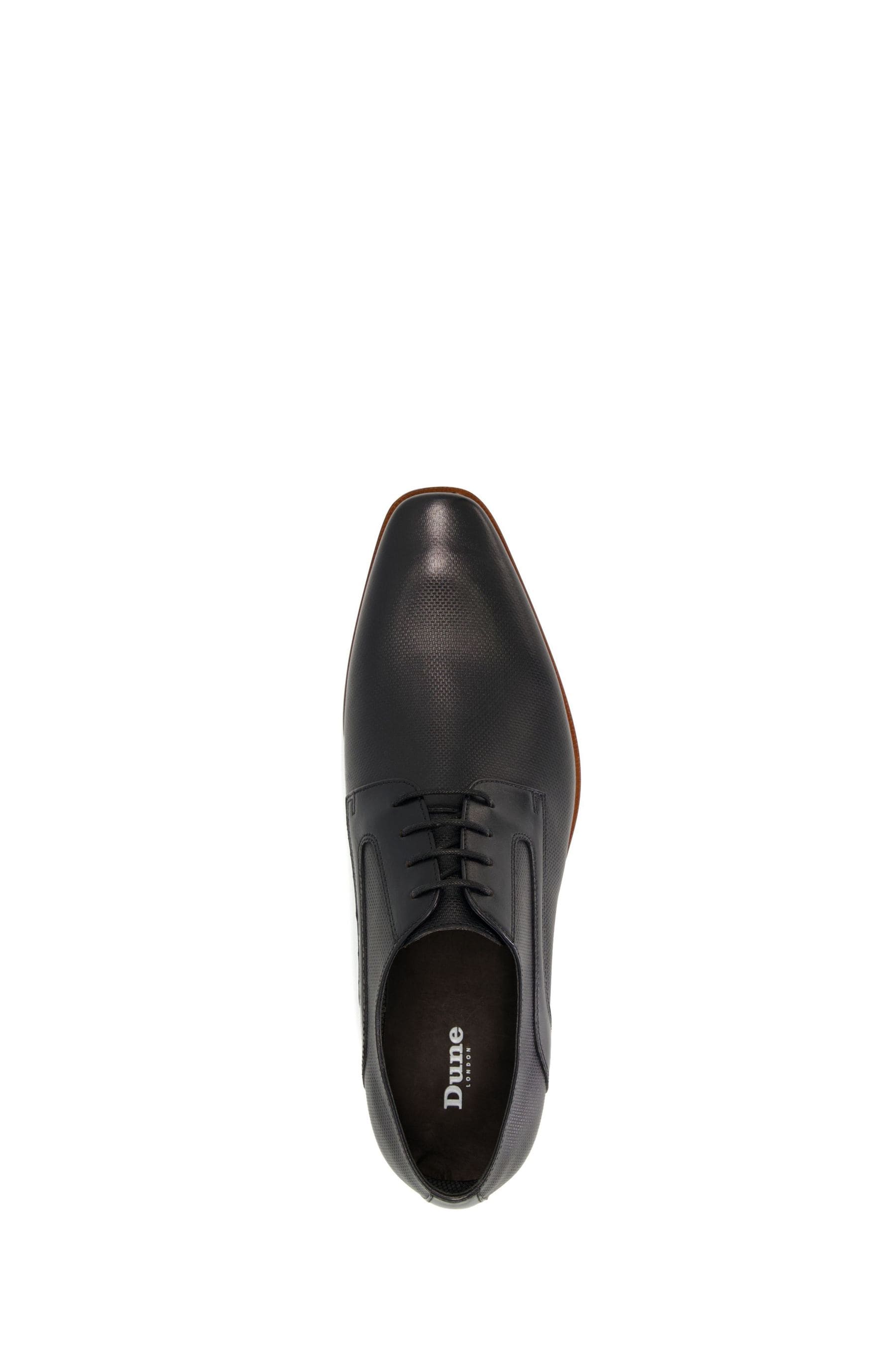 Buy Dune London Black Stoney Embossed Detail Derby Shoes from Next Luxembourg