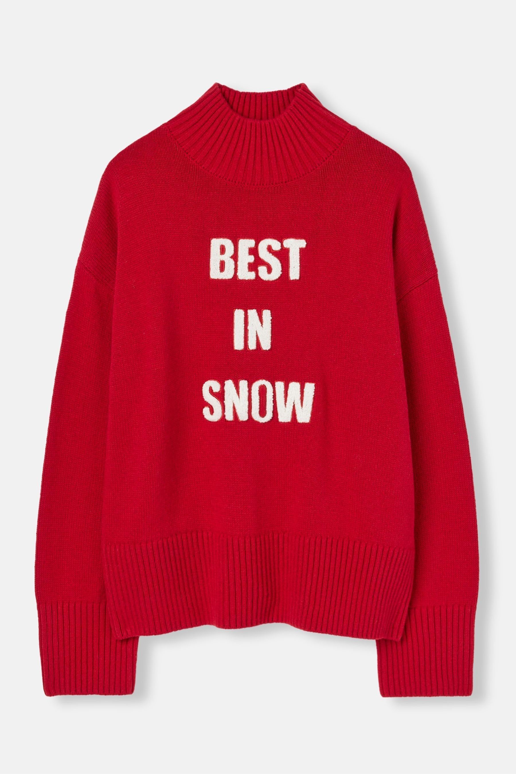Joules Belle Red Best in Snow Jumper
