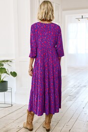 Aspiga Blue Emma Light Weight EcoVero™ Midi Dress - Image 2 of 4