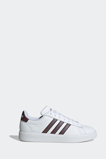 adidas White Sportswear Grand Court Cloudfoam Lifestyle Court Comfort Trainers