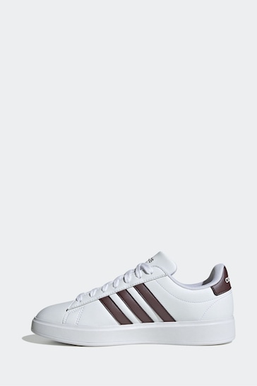 adidas White Sportswear Grand Court Cloudfoam Lifestyle Court Comfort Trainers
