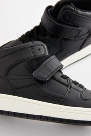 Black Elastic Lace High Top Trainers - Image 6 of 8