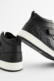 Black Elastic Lace High Top Trainers - Image 7 of 8