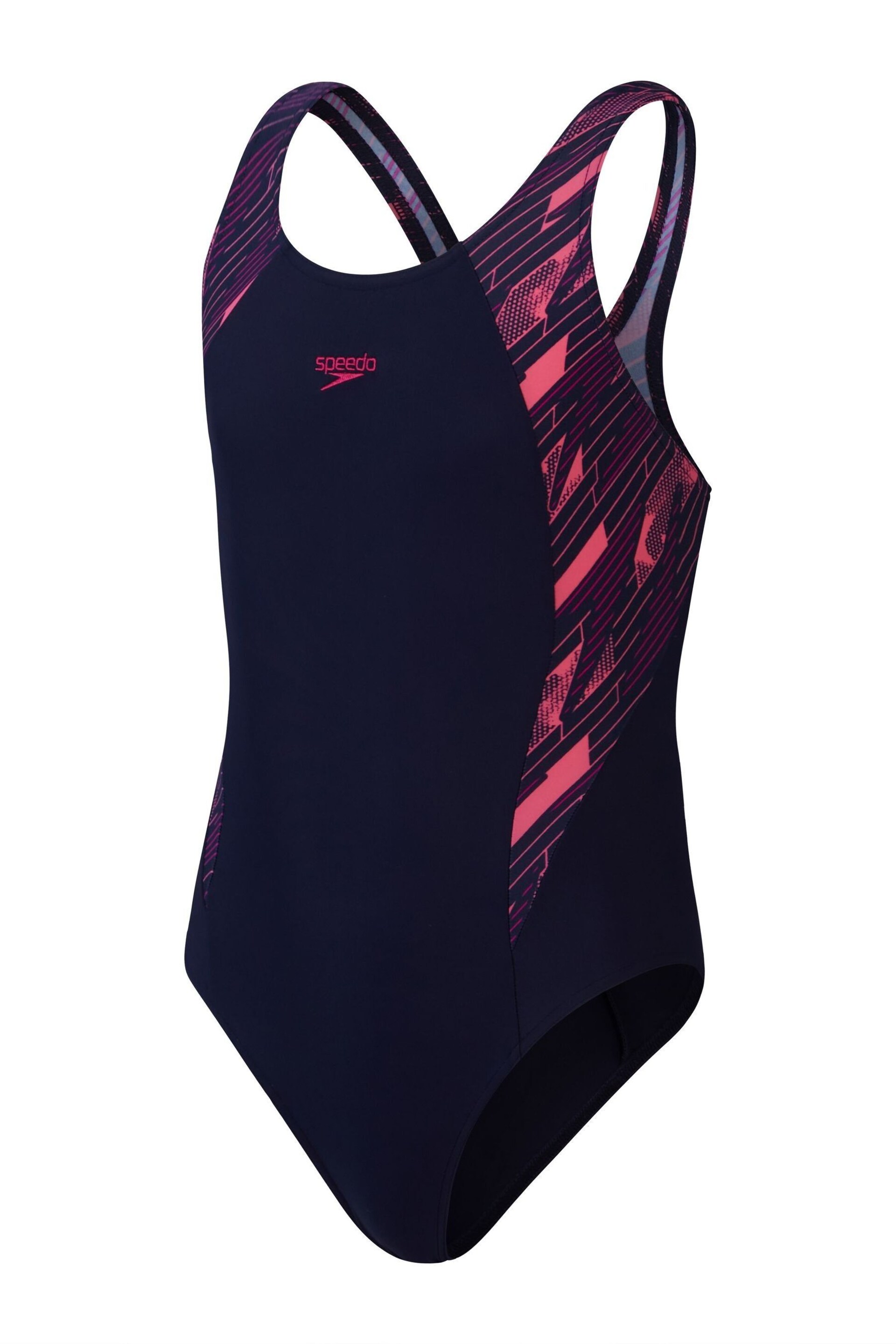 Speedo Blue HyperBoom Splice Muscleback Swimsuit - Image 1 of 5