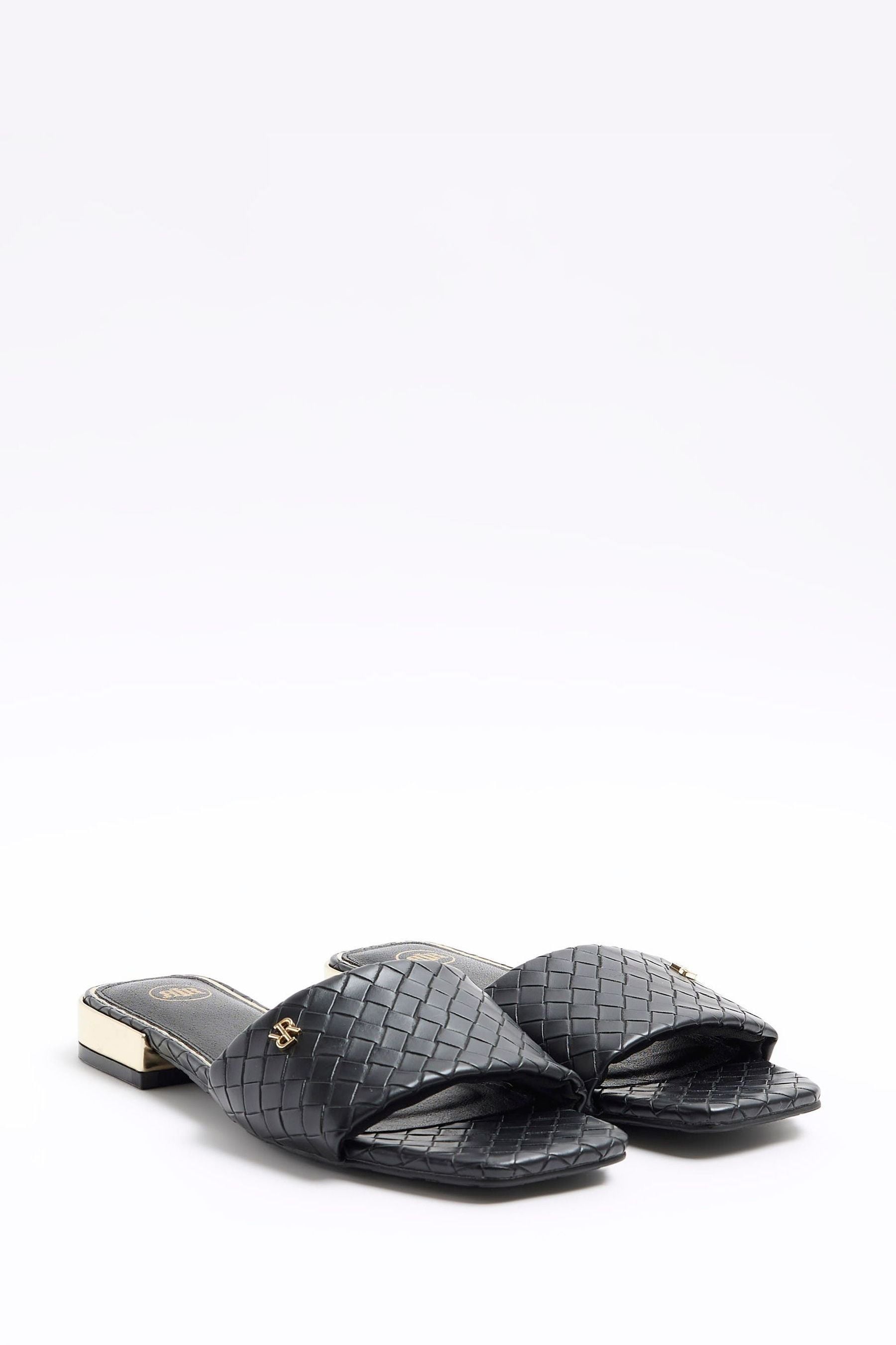 Woven mule flats on sale