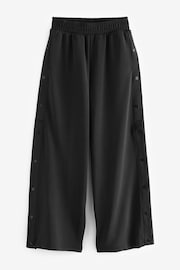 Charcoal Grey Soft Jersey Popper Side Trousers - Image 6 of 7