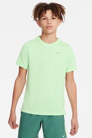 Nike Bright Green Dri-FIT Miler T-Shirt - Image 1 of 5