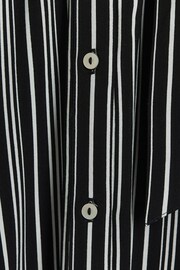 River Island Black Stripe Shirt Midi Dress - Image 4 of 4