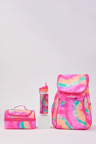 Smiggle Pink Vivid 3 Piece School Bundle