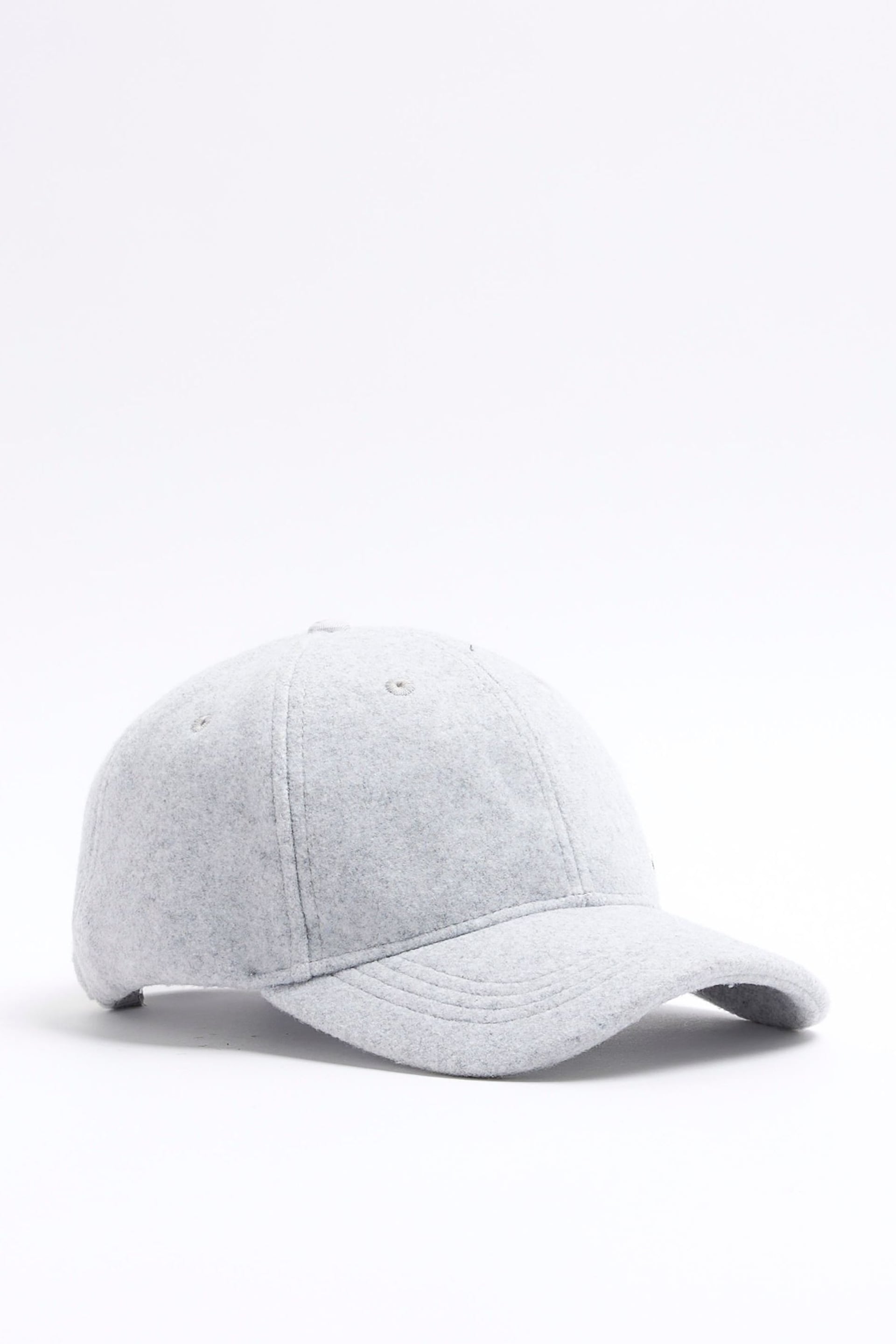 River Island Grey Marl Melton Cap - Image 1 of 3