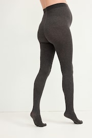 Grey Geo Maternity Warm Handle Knitted Tights - Image 2 of 3