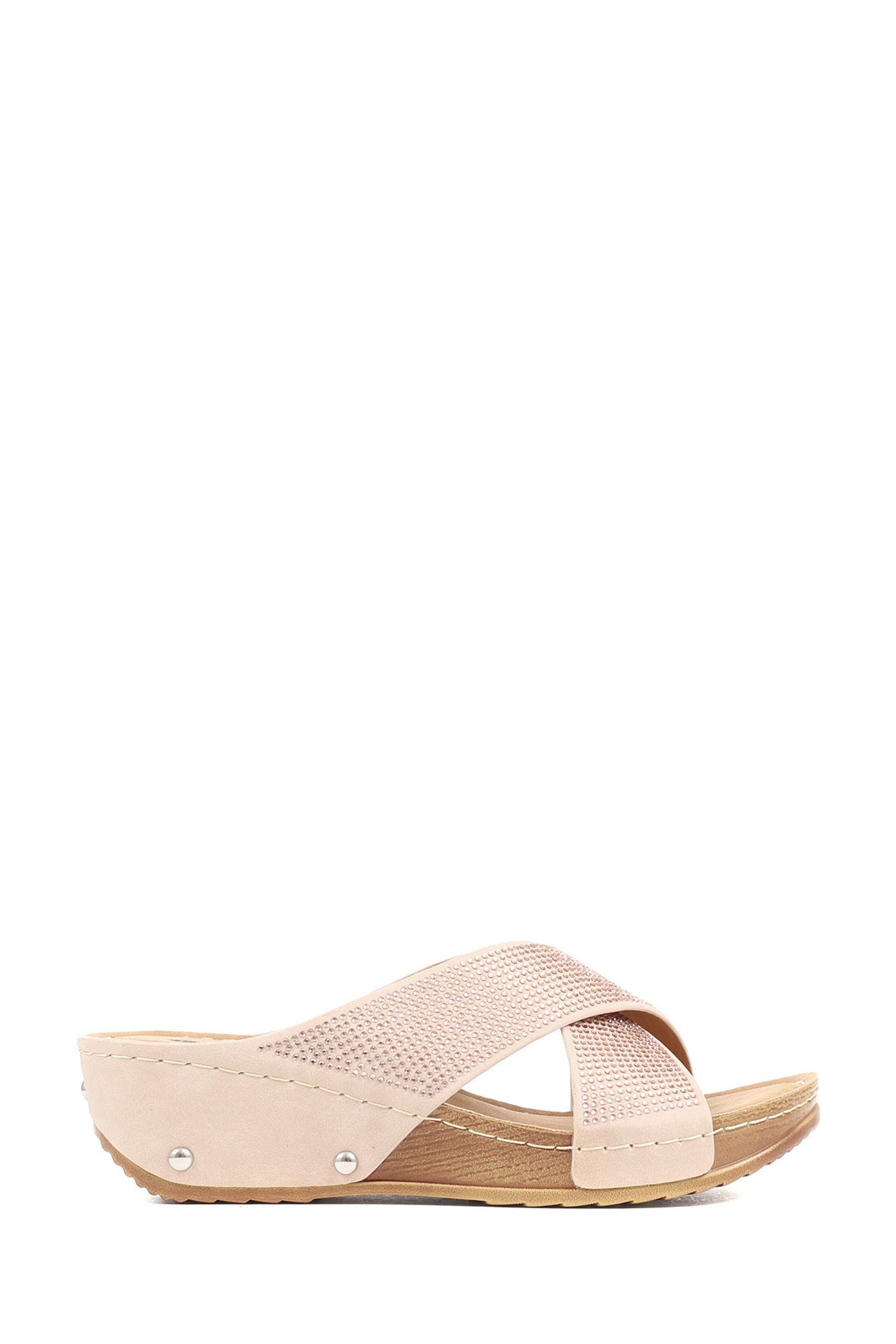 Buy Pavers Pink Heeled Mule Sandals from the Next UK online shop
