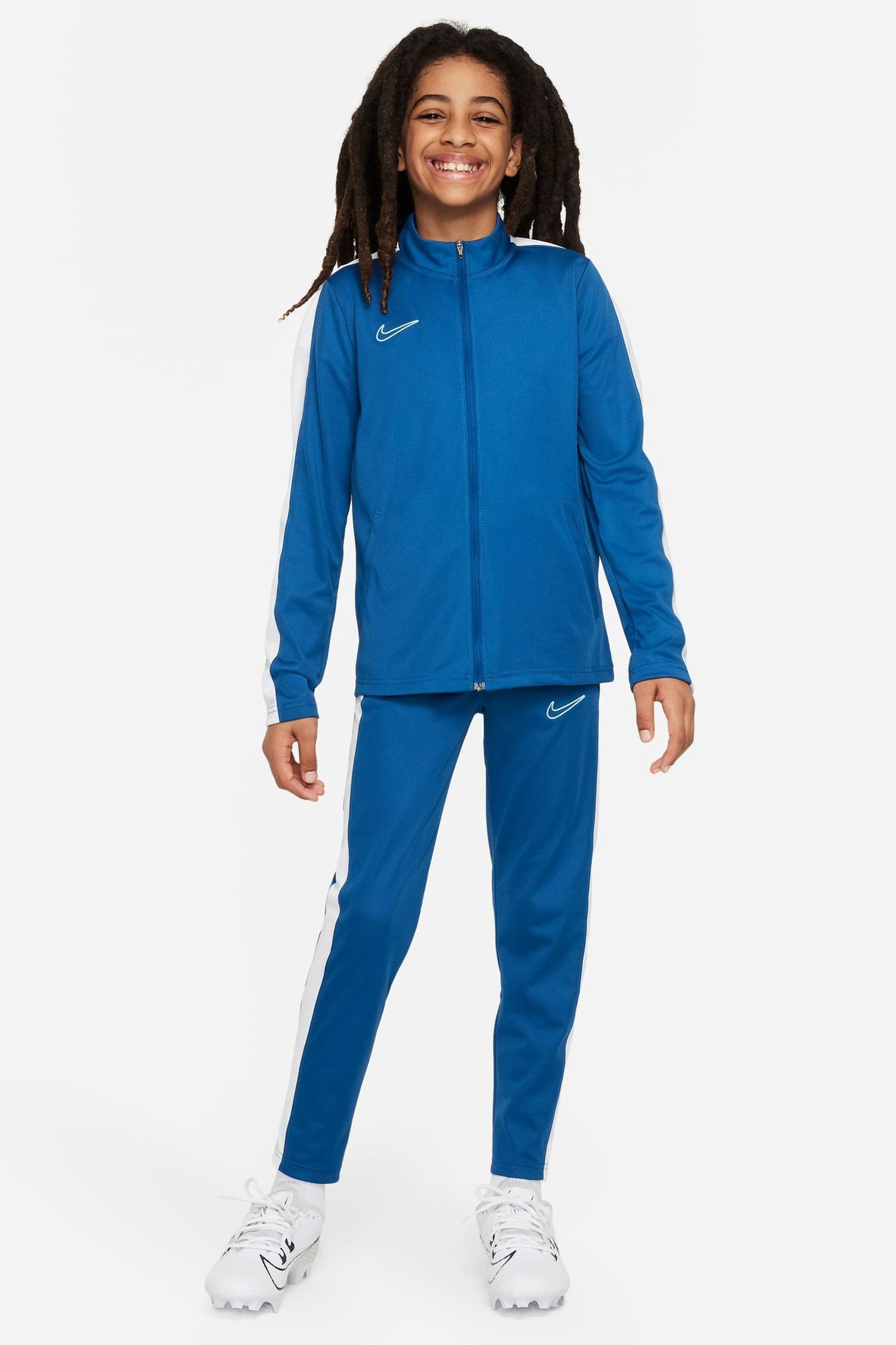 Buy Nike Blue White Dri FIT Academy Training Tracksuit from Next Luxembourg