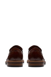 Clarks Brown Leather Aldwin Step Shoes - Image 6 of 8