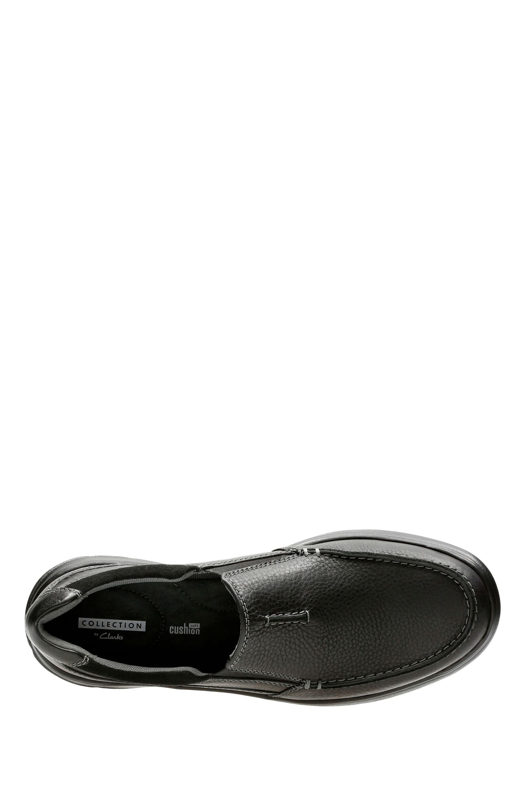 Buy Clarks Cotrell Free Black Leather Slip On Shoes Black Wide Fit G from the Next UK online shop