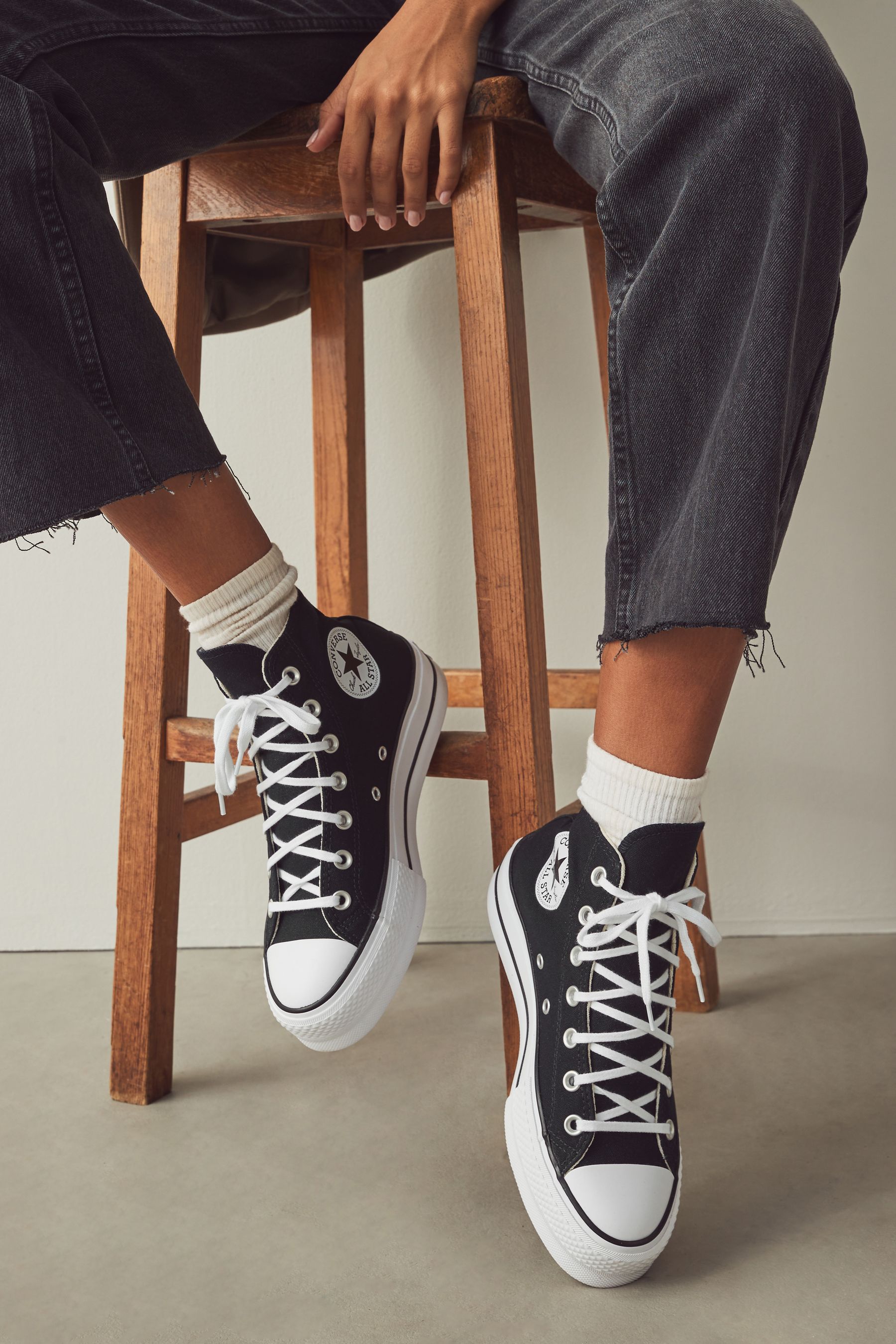 Converse clearance black hightops