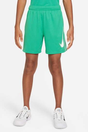 Nike Bright Green Dri-FIT Multi+ Graphic Training Shorts